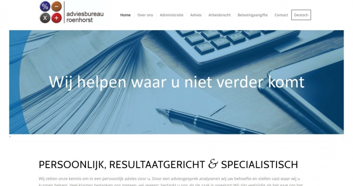 Website adviesbureauroenhorst.nl