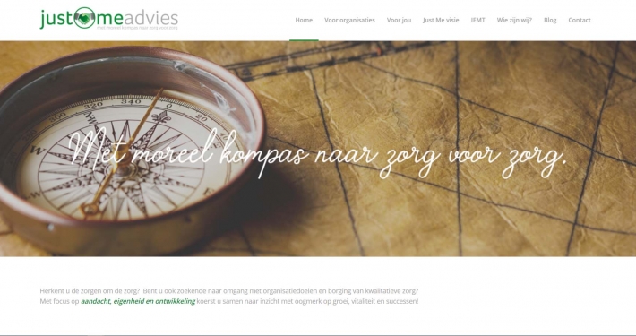 Website justmeadvies.nl