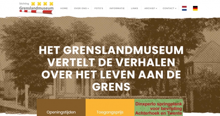 Website grenslandmuseum.nl